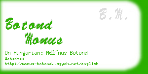 botond monus business card